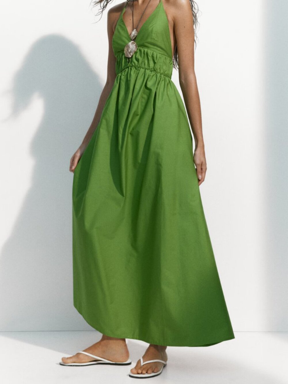 100% Cotton - Poplin Halterneck dress